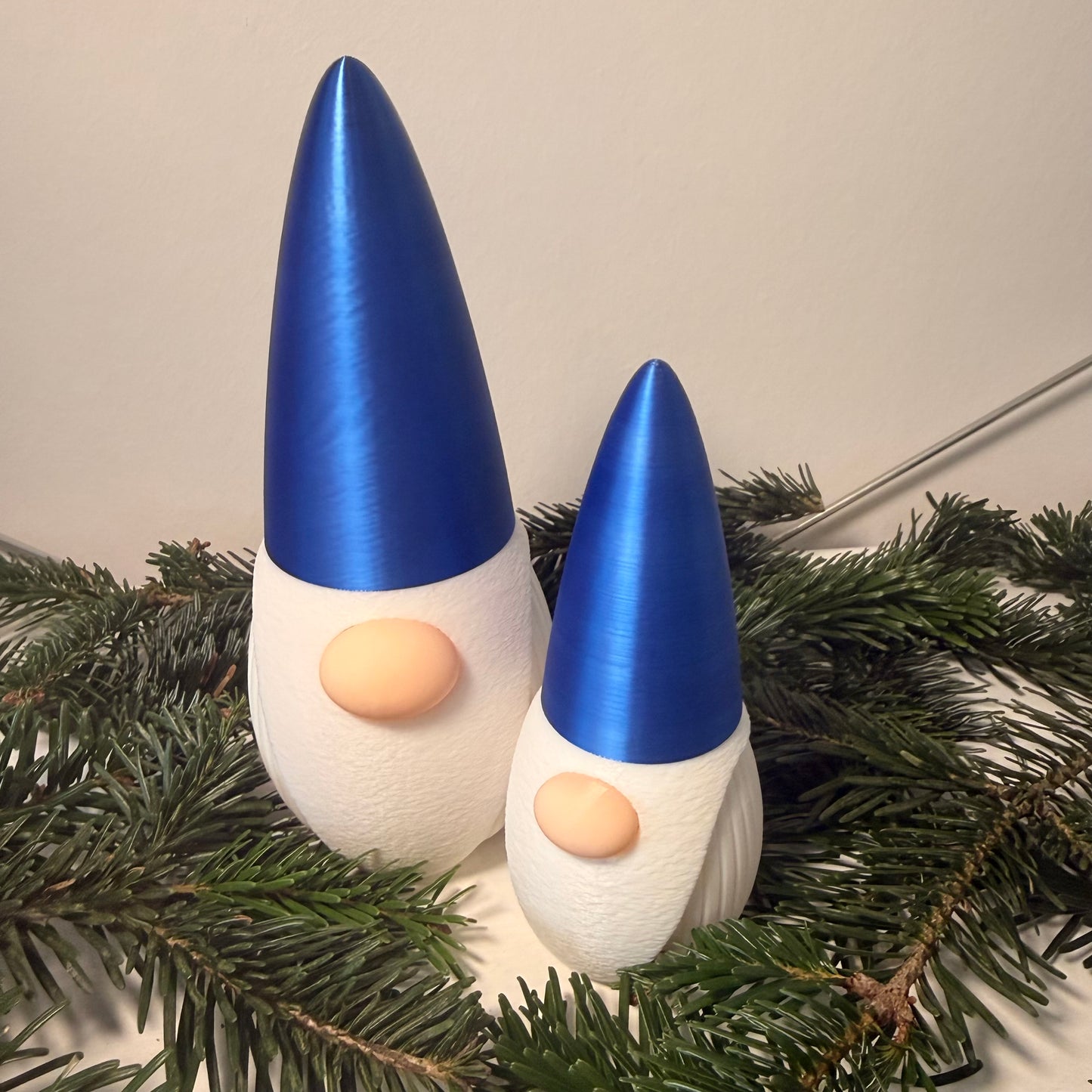 3D-gedruckter Weihnachtsgnom mit LED-Option – Dekoration für Weihnachten & Winter