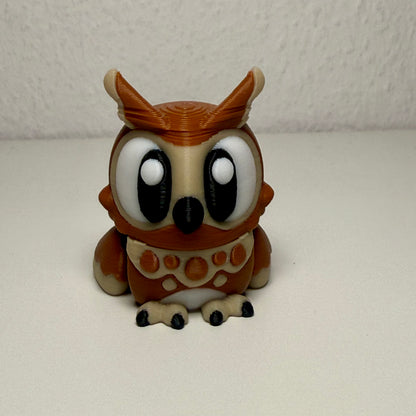 Owl Park – 3D-gedrucktes Eulen-Diorama | Eulenfamilie