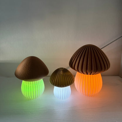 3D-gedruckte Pilz Lampe – Stimmungslicht / Nachtlicht (Leuchtmittel nicht inklusive)