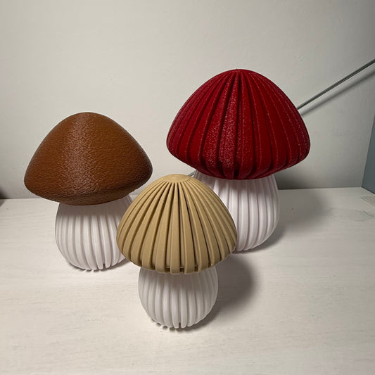3D-gedruckte Pilz Lampe – Stimmungslicht / Nachtlicht (Leuchtmittel nicht inklusive)