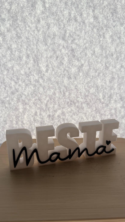 3D Schriftzug „Beste Mama“