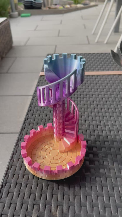 Wendelturm Würfelturm – Brettspiel-Zubehör in Burgen-Optik