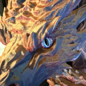 Infernodrachen Buchstütze – Fantasy Deko für dein Bücherregal (3D-Druck)