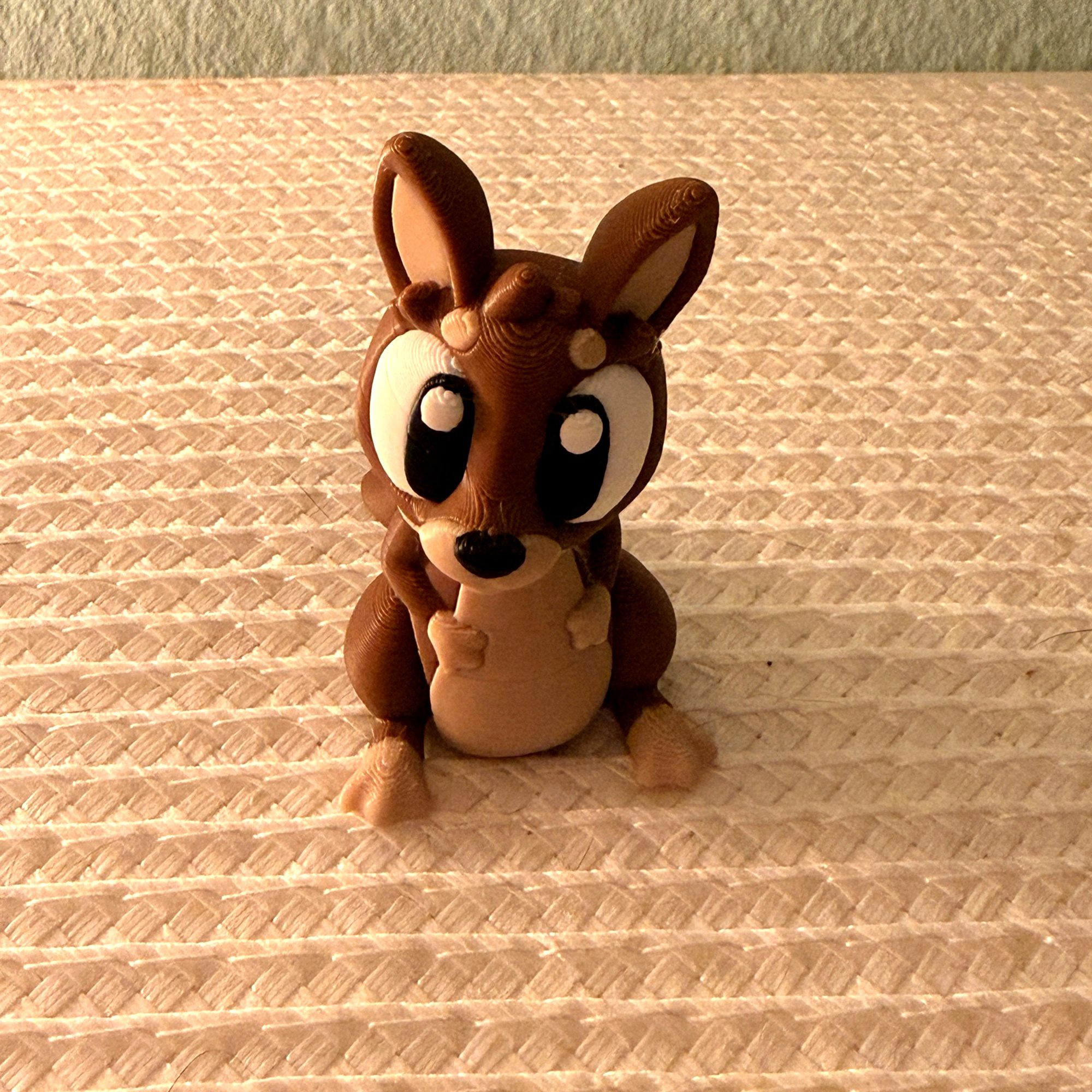 Känguru mit Baby – 3D-gedruckte Tierfigur – Ansicht 6