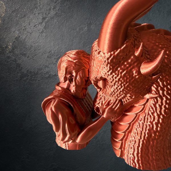 Drachen Büste Hüterin des Drachen – Fantasy 3D-Druck – Ansicht 7