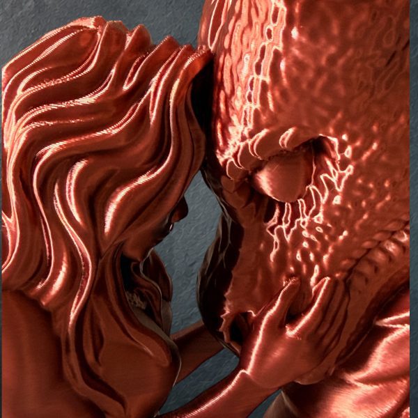 Drachen Büste Hüterin des Drachen – Fantasy 3D-Druck – Ansicht 3