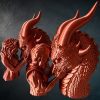 Drachen Büste Hüterin des Drachen – Fantasy 3D-Druck