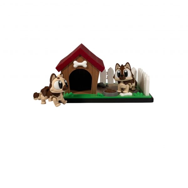 Hundehütte Mini-Landschaft mit zwei Schäferhunden