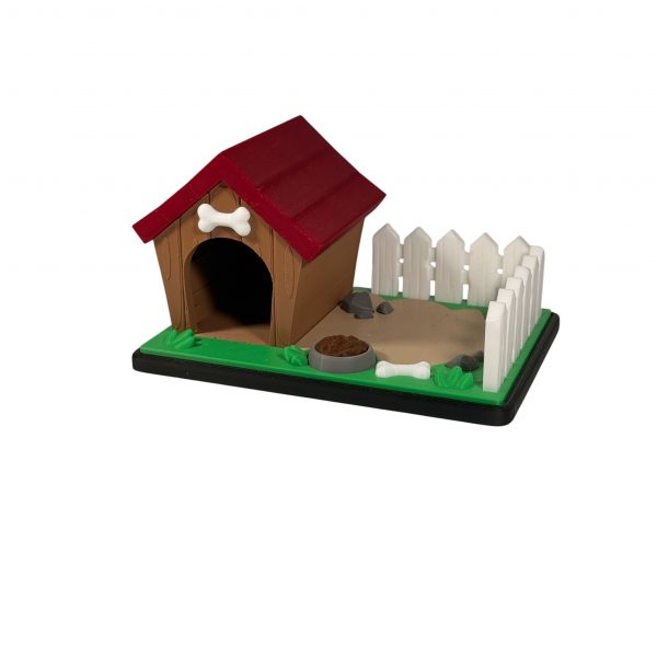 Hundehütte Mini-Landschaft ohne Tier – Gesamtansicht