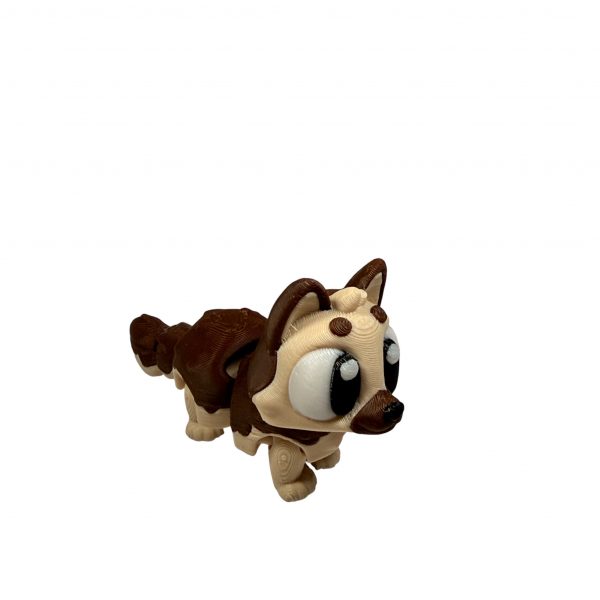 Schäferhund hell Mini-Figur, Frontansicht