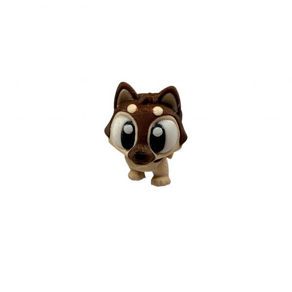 Schäferhund hell Mini-Figur, Detailansicht