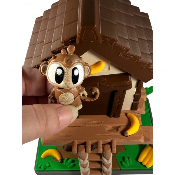 Affenhaus Mini-Landschaft in der Hand zur Größenansicht