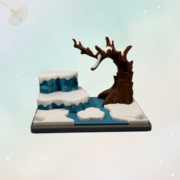 Eisscholle Mini-Landschaft mit Schneedetails