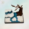 Eisscholle Mini-Landschaft – Gesamtansicht mit Tieren