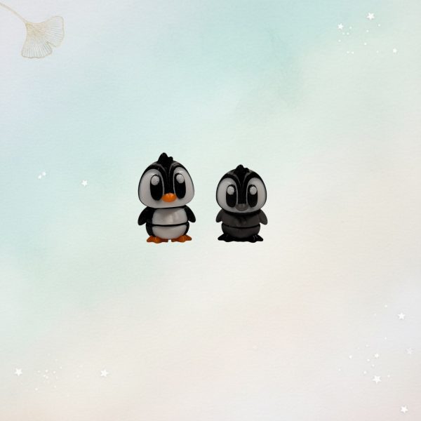 Zwei kleine Pinguin Mini-Figuren