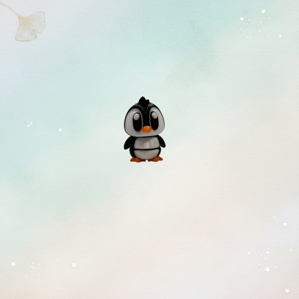 Pinguin Mini-Figur auf Eisscholle