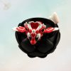Herzdrache Rot mit Ei – Fantasy-Drachenfigur, Ansicht 4