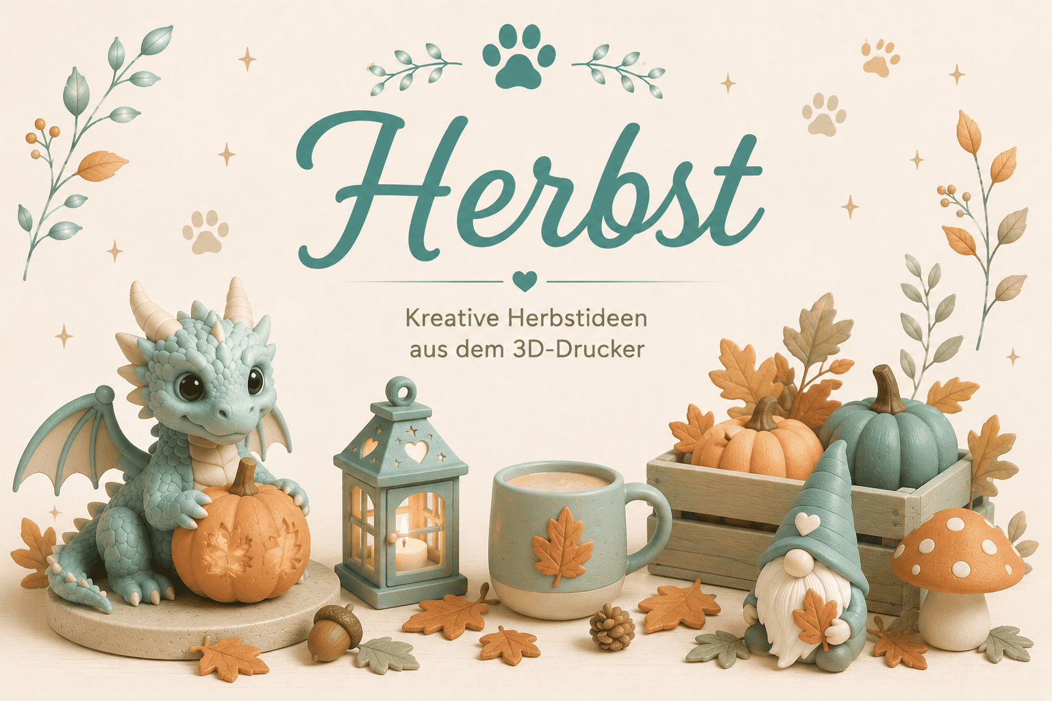 Kategorie Herbst – 3D-gedruckte Produkte von Snowcats Welt