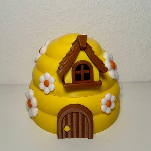 Bienenhaus mit Bienen – 3D-gedrucktes Deko-Set – Ansicht 8
