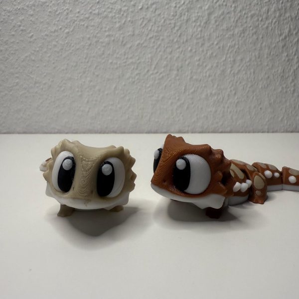Gecko mit Terrarium-Set – 3D-gedruckte Tierfigur – Ansicht 7