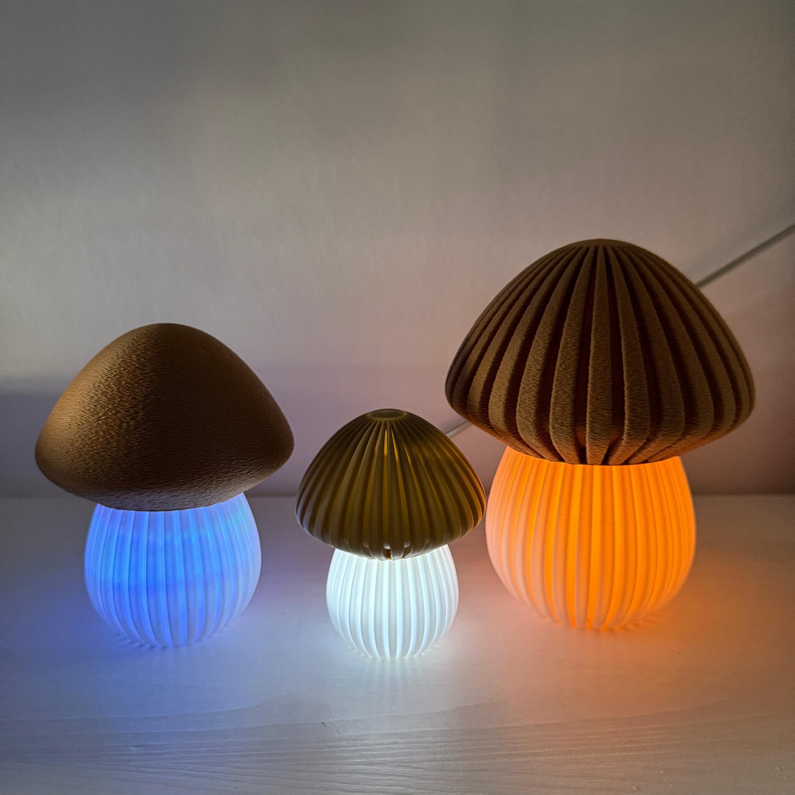 Pilz Lampe – 3D-gedrucktes Nachtlicht – Ansicht 7