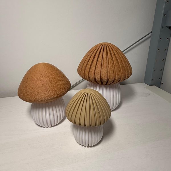 Pilz Lampe – 3D-gedrucktes Nachtlicht – Ansicht 2