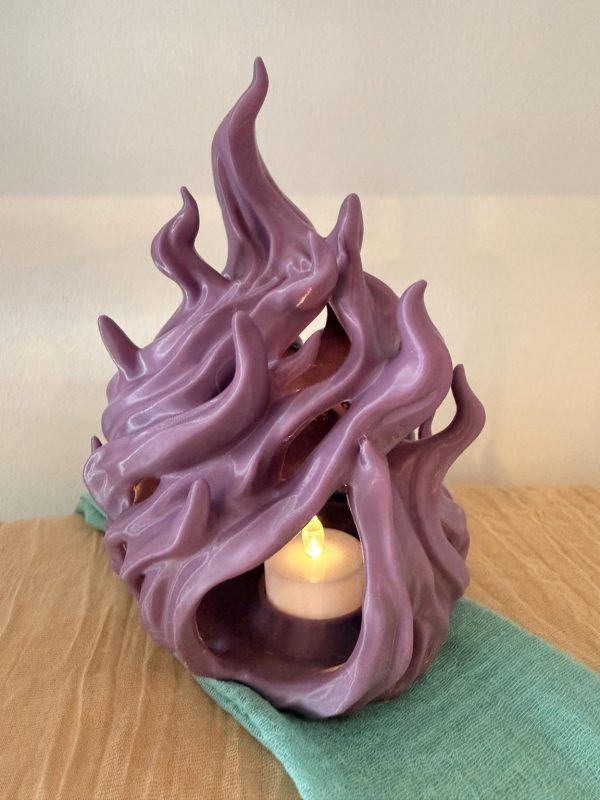 Seelenflamme Totenkopf-Laterne – Gothic Fantasy 3D-Druck – Ansicht 5