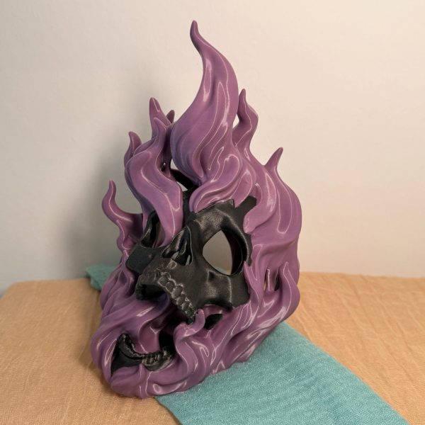 Seelenflamme Totenkopf-Laterne – Gothic Fantasy 3D-Druck – Ansicht 8