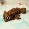Keksdrache – 3D-gedruckte Drachenfigur im Keks-Design – Ansicht 3