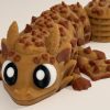 Keksdrache – 3D-gedruckte Drachenfigur im Keks-Design – Ansicht 6