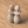 Pärchen-Skulptur Beige & Weiß – zwei individuell wählbare Figuren