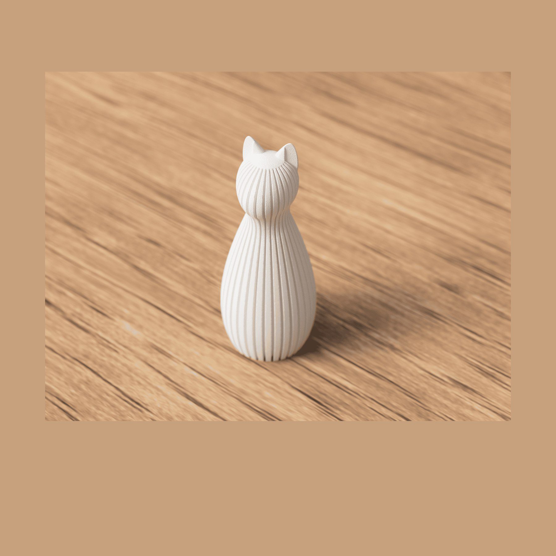 Katzen-Statue – minimalistische Deko-Figur